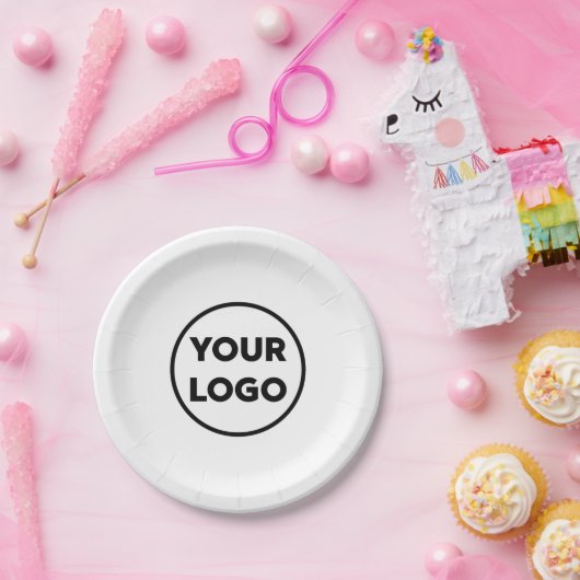 Custom Business Logo Company Event Papieren Bordje (Feest)