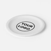 Custom Business Logo Company Event Papieren Bordje (Gekanteld)