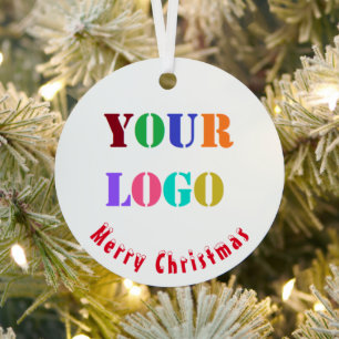 Custom Business Logo Company Kerst Ornament