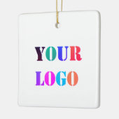 Custom Business Logo Company Kerst Ornament (Links)