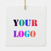 Custom Business Logo Company Kerst Ornament (Achterkant)