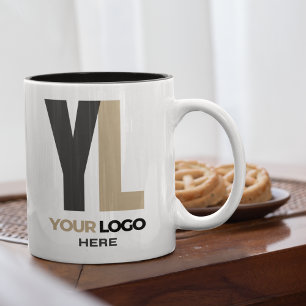 Custom Business logo Company merk Swag Tweekleurige Koffiemok