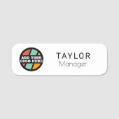 Custom Business Logo Company Office Manager Naamplaatje (Voorkant)