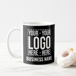Custom Business Logo Company Personalized Modern Koffiemok
