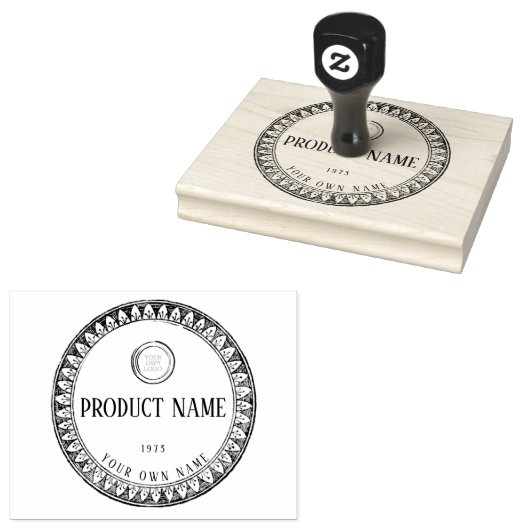 Custom Business Logo Company Rubberstempel (Gestempeld)