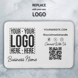 Custom Business Logo Corporate Company Modern Cool Badmat