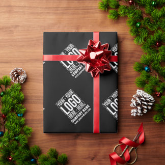 Custom Business Logo Corporate Company Modern Cool Cadeaupapier