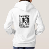 Custom Business Logo Corporate Company Modern Cool Hoodie (Achterkant)