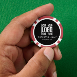 Custom Business Logo Corporate Company Modern Cool Poker Chips