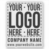 Custom Business Logo Corporate Company Modern Cool Sticker (Voorkant)