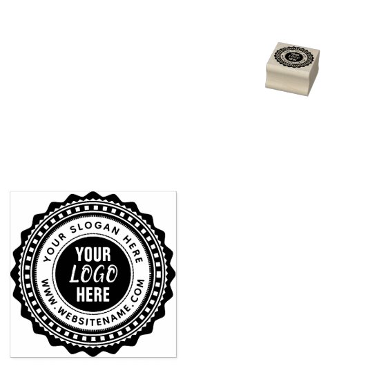 Custom Business Logo Custom Rubber Stamp Rubberstempel (Gestempeld)