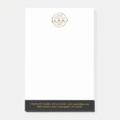 Custom Business Logo Elegant Simple Professional Post-it® Notes (Voorkant)