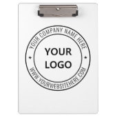 Custom Business Logo en Text Company Klembord (Voorkant)