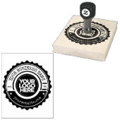 Custom Business Logo Grote Koele Rubber Stamp Rubberstempel (Gestempeld)