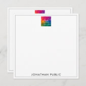 Custom Business Logo Hier Naam Moderne Sjabloon (Voorkant / Achterkant)