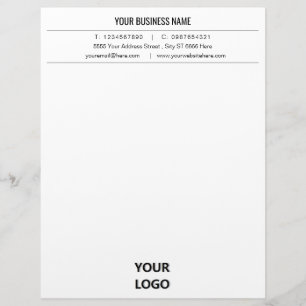 Custom Business Logo Kantoor Letterhead - Company Briefhoofd