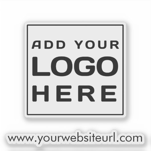 Custom Business Logo Medewerkers Swag Sticker (Voorkant)