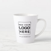 Custom Business Logo Merk Website Custom Latte Mok (Rechts)