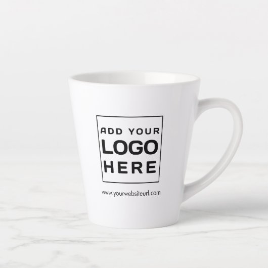 Custom Business Logo Merk Website Custom Latte Mok (Rechts)