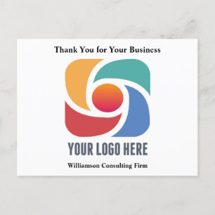 Custom Business Logo minimalist Company - Hartelij Briefkaart