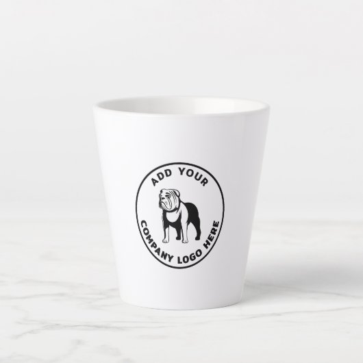 Custom Business Logo Modern Marketing Giveaway Latte Mok (Voorkant)