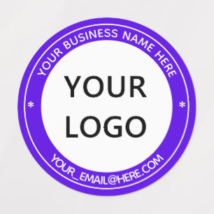 Custom Business Logo Naam Productlabels Voorbeeld Labels