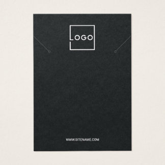 Custom Business Logo Necklace Display Cards Visitekaartje
