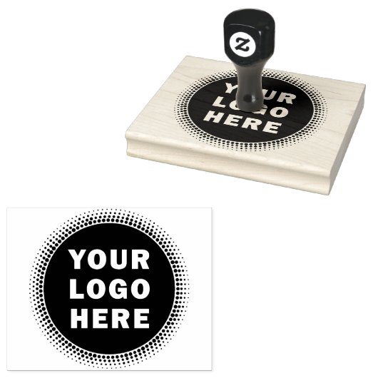Custom Business Logo Professional Groot Rubberstempel (Gestempeld)