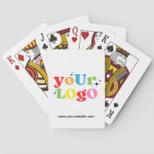 Custom Business Logo Promotional Branded Wit Pokerkaarten (Achterkant)