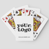 Custom Business Logo Promotional Branded Wit Pokerkaarten (Achterkant)