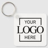 Custom Business Logo & QR Code Promotional Swag Sleutelhanger (Voorkant)