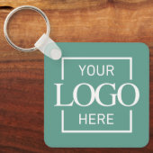 Custom Business Logo & QR Code Promotional Swag Sleutelhanger (Voorkant)