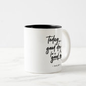 Custom Business logo QR code Website branded Tweekleurige Koffiemok (Voorkant rechts)