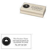 Custom Business Logo Return Address Rubberstempel (Gestempeld)