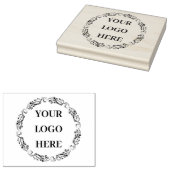 Custom Business Logo Rubber Stamp for Stationery” Rubberstempel (Gestempeld)