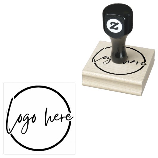 Custom Business Logo Rubber Stamp Rubberstempel (Gestempeld)