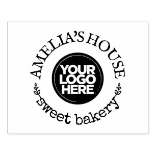 Custom Business Logo Rustic Large Rubberstempel
