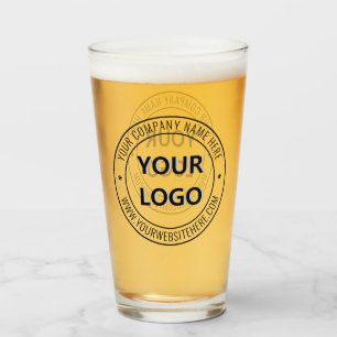 Custom Business Logo Tekst Bedrijf Glass Sjabloon Glas