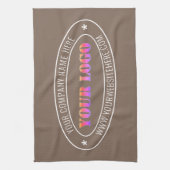 Custom Business Logo Tekst Bedrijf Keukenhanddoek (Verticaal)