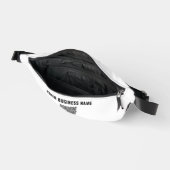 Custom Business Logo Tekst en QR Code Fanny Pack Heuptasje (Open)