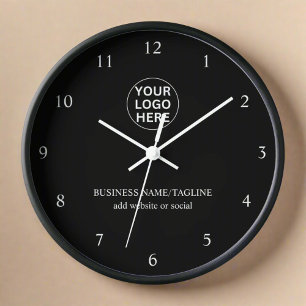 Custom Business Logo & Tekst l Zwart & Wit Merk
