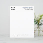 Custom Business Logo Tekst Letterhoofd Sjabloon (Staand voorkant)