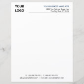 Custom Business Logo Tekst Letterhoofd Sjabloon (Voorkant)