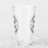 Custom Business Logo Tekst Uw Bedrijf Glas (Links)