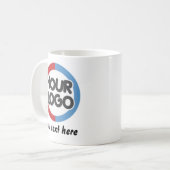Custom Business Logo Text Mug for Businesses  Gift (Devant gauche)