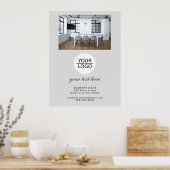 Custom Business Logo & Text Office Poster (Keuken)