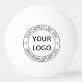 Custom Business Logo Text Ping Pong Ball voorbeeld (Achterkant)