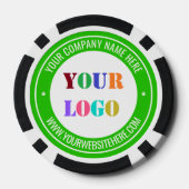 Custom Business Logo Text Poker Chips Uw Kleuren (Achterkant)