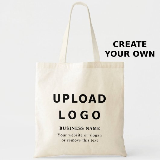 Custom Business Logo & Text –  Template shopping Tote Bag