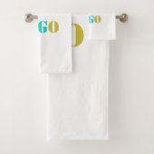 Custom Business Logo Uw bedrijf badhanddoeken Bad Handdoek (Insitu)